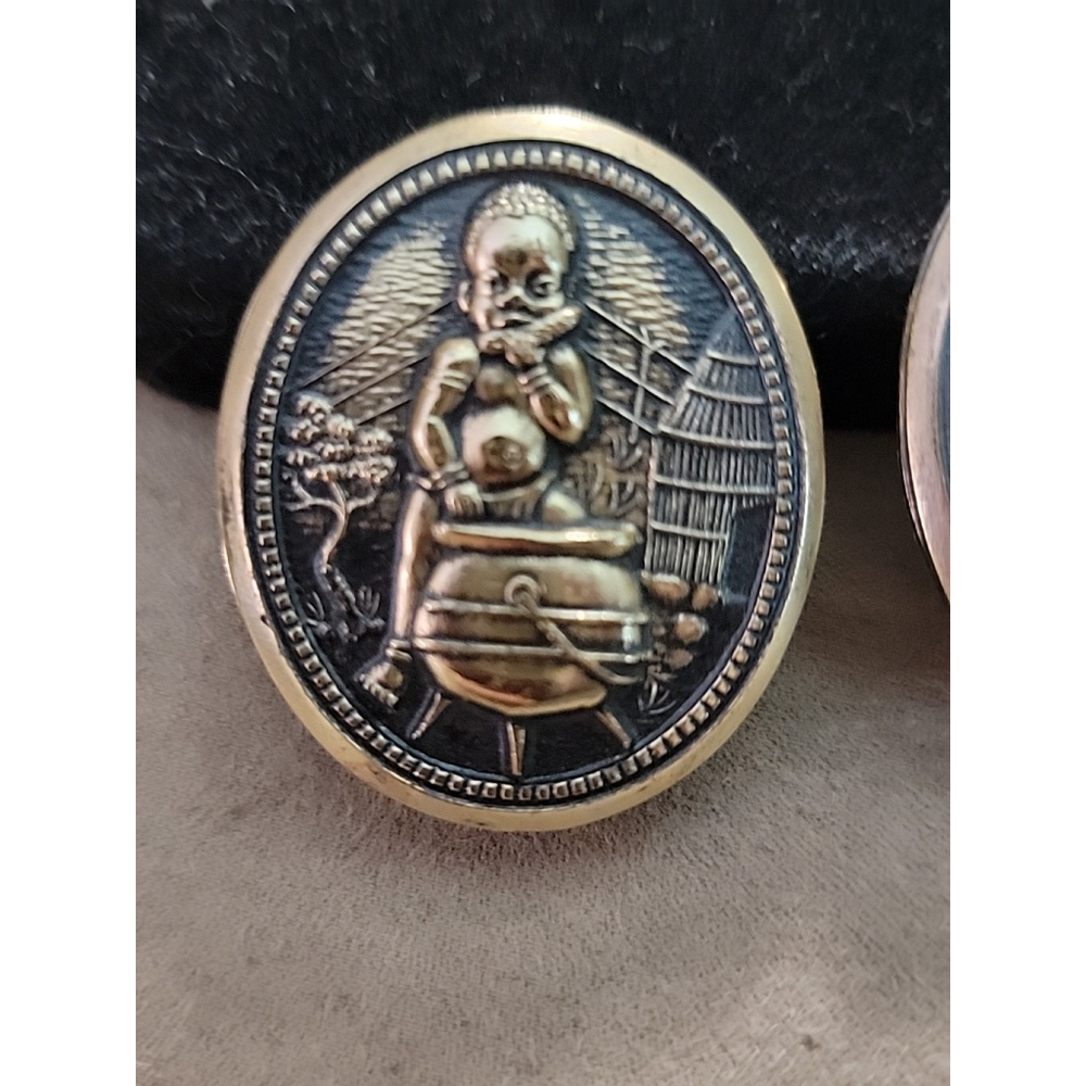 Picture Metal Brass? Child Caldrin Clip On Earrings - Picture 2 of 10
